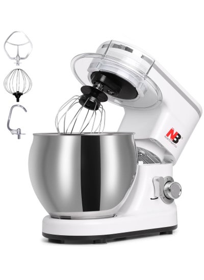 Buy Stand Mixer Kitchen Machine 700W 5 Liter Stainless Steel Mixing Bowl with 6 Speed Control in UAE