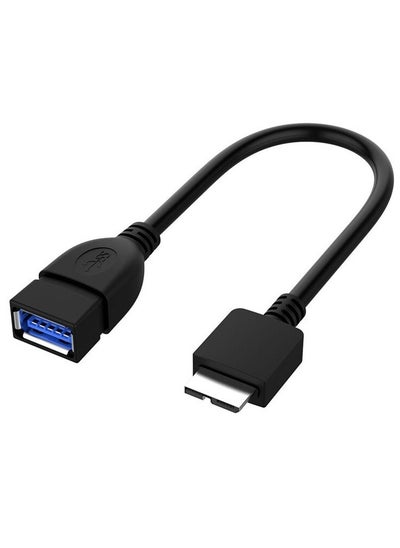 اشتري keendex kx2483 Micro B USB 3.0 Cable USB 3.0 A Female to Micro B Male OTG Data Cable for Samsung  USB 3.0 Harddisk Device black 10cm في مصر