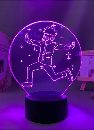 Buy Anime Jujutsu Kaisen LED Lamp Satoru Gojo for Kid Bedroom Decor Nightlight Friend Birthday Gift Manga 3D Light Jujutsu Kaisen in UAE