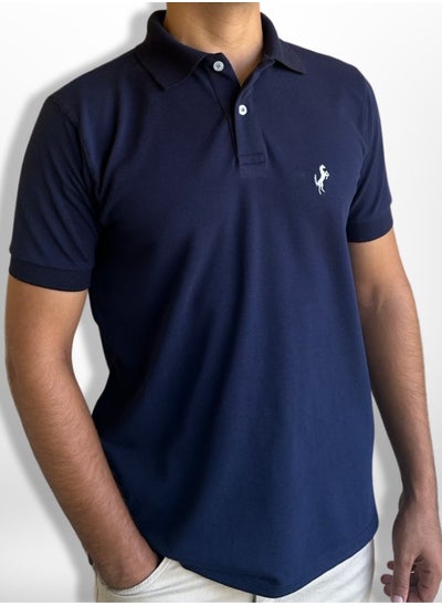 Buy Horse Polo Classic Polo Shirt, Navy blue in Egypt