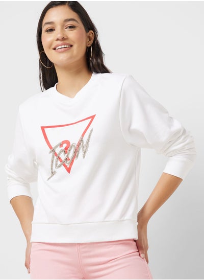 Buy Crew Neck Graphic Sweatshirt in UAE