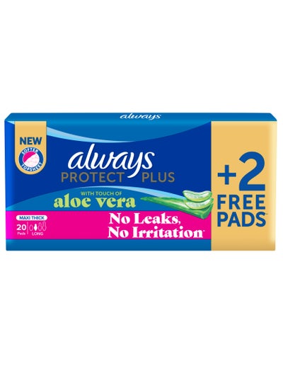 اشتري Protect Plus, Maxi Thick, Long, 20 pads في مصر