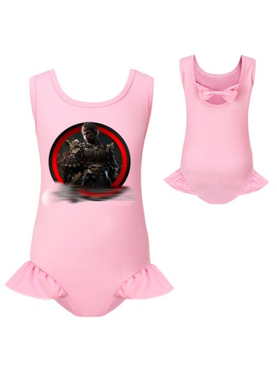 اشتري Black Myth Goku Girls' One Piece Swimsuit And Cap Set في الامارات