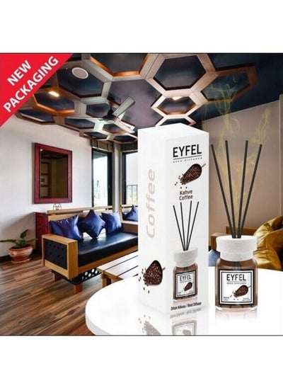 Buy Eyfel Reed Diffuser Coffee Room Air Freshener 120ml in UAE