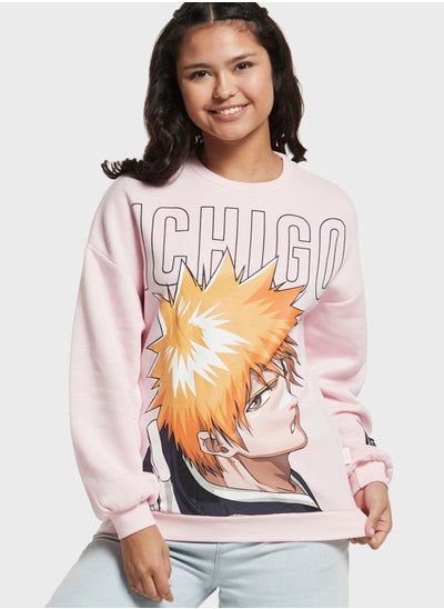 Buy Ichigo Print Sweatshirt in Saudi Arabia