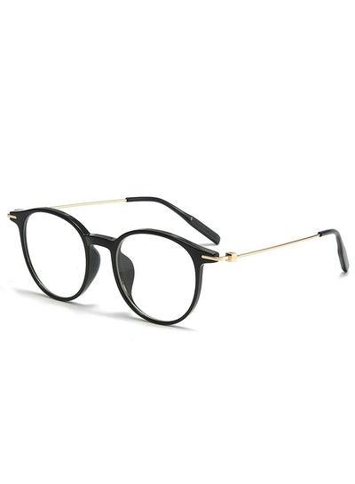 Buy Vintage Round Clear Glasses Over The Counter Glasses Frames Womens Mens in Saudi Arabia