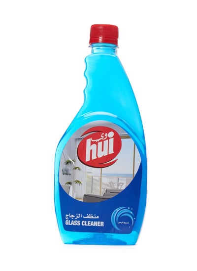 Buy Hui Glass Cleaner Liquid, Sea Breeze Smell, 500 ml in Egypt