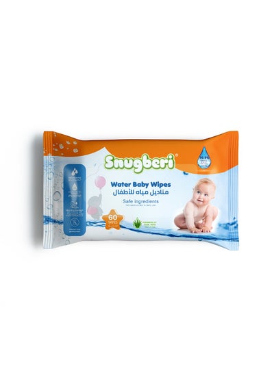 اشتري Snugberi Water Baby Wipes 60's في الامارات