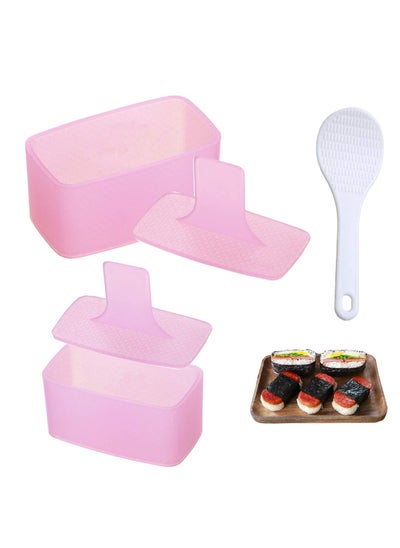 اشتري Musubi Maker Press 2 Pack Rice Ball Mold Rectangle Thousand Layer Sushi Maker Mold (Pink) في الامارات