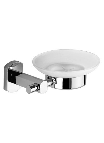 Buy Glass Soap Holder 13×7 cm -Silver in Egypt