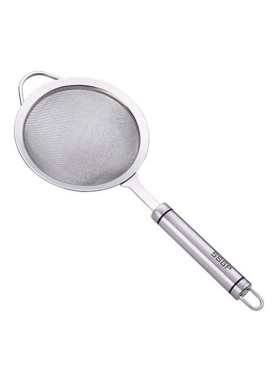 Buy Stainless Steel Long Handle Colander Silver in Saudi Arabia