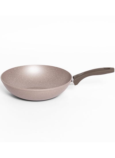 اشتري Phiilippe Wok Pan, Beige - 28 cm في الامارات