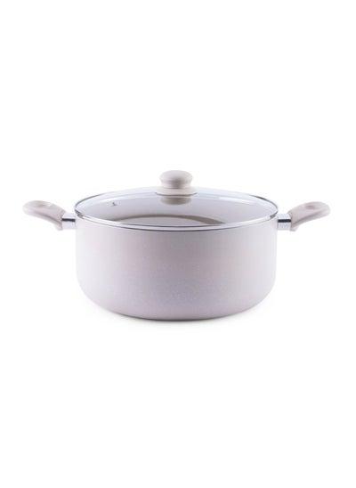 اشتري Wilson Cooking Pot With Lid Dia28cm - Cream في الامارات