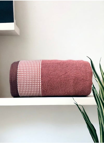 اشتري Soft And Absorbent Single Pcs Bath Towel 550GSM - Bathroom Towel (70x140cm) - Rose Dawn في السعودية