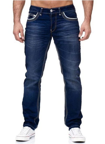 Buy Men's Fashionable Slim Jeans in UAE