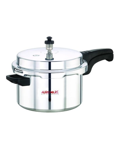 Buy Auroware 7.5 Ltr Pressure Cooker Heavy Duty Aluminium with lid Strong Handle Save Energy Time Safety Valves Dishwasher safe in UAE