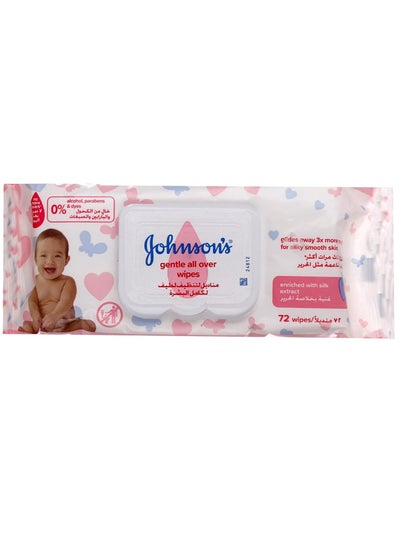 Buy Johnson's Gentle All Over Wipes 72 Wipes in Egypt