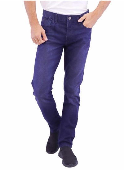 اشتري Men's Low Rise Skinny Jeans - Blue في السعودية