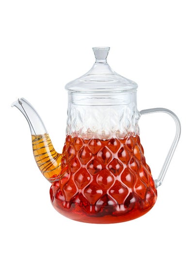 Buy Heat-Proof Glass Tea Pot 750 Milliliter Clear in Saudi Arabia
