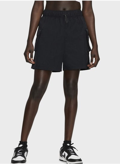 Buy Essential Woven High-Rise Shorts in UAE