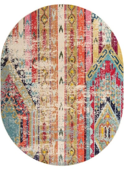 اشتري Sedona Collection Area Rug Yosemite (3' 3" X 5' 3" Oval Multi Blue) في الامارات