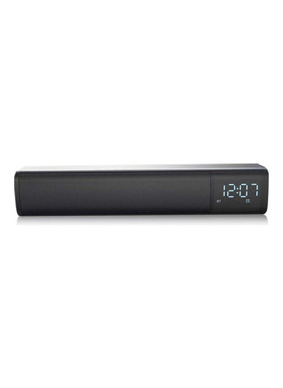 Buy Bluetooth Wireless Speaker With FM Radio And Clock LU-VQ9-75 Black in UAE