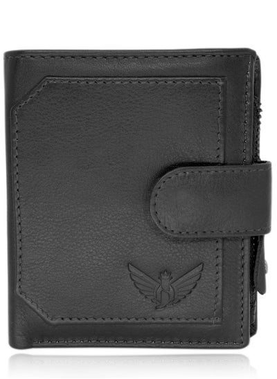 Buy JILDAAN Genuine Leather Wallet For Men With RFID Blocking with 10 Credit Card Slots, 1 Easy Access Card, 2 Cash Compartments and 1 Zipper Pocket, Wallet Come's with A Gift Box. in Saudi Arabia