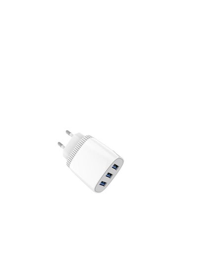 Buy ASPOR A812 2.4 A IQ Home charger Plus Micro Cable 3 USB - White in Egypt
