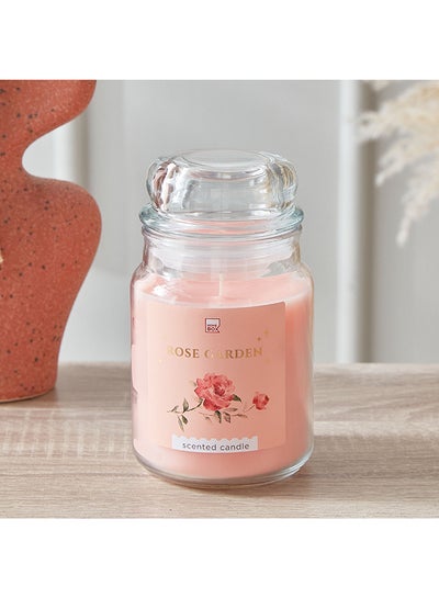 Buy Qara Colonial Rose Garden Jar Candle 530 g in UAE