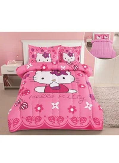 Buy Girls 4-Piece Duvet Cover Set, Two Sides, Microfiber, 170x230 Cm in Saudi Arabia