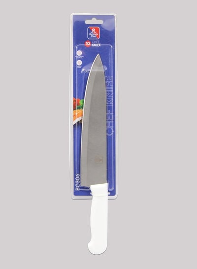 اشتري سكين الشيف مع شفرة شارب من الفولاذ المقاوم للصدأ تصميم متين ،  متعدد الوظائف للتقطيع والتشريح والنحت - 10 انش في السعودية