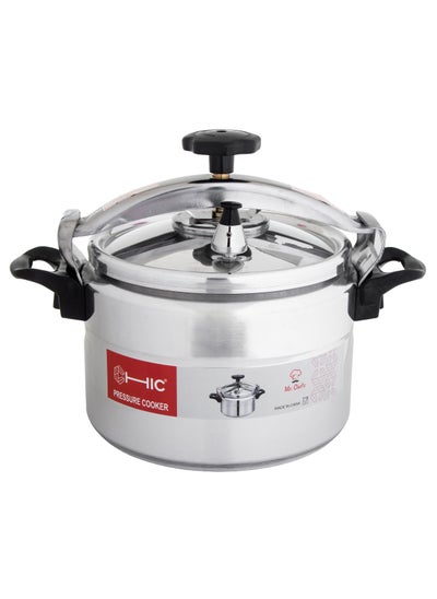 Buy Pressure cooker made of aluminum 7 liters silver in Saudi Arabia