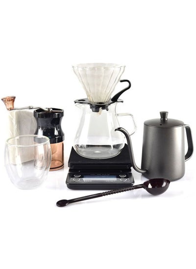 اشتري 9-piece Hand-brewed Coffee Set Combination With Travel Bag في الامارات