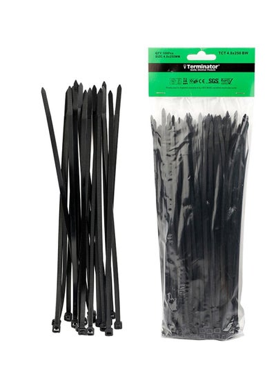 Buy Terminator Cable Ties Black 100PCS TCT 4.8X250 BW in UAE