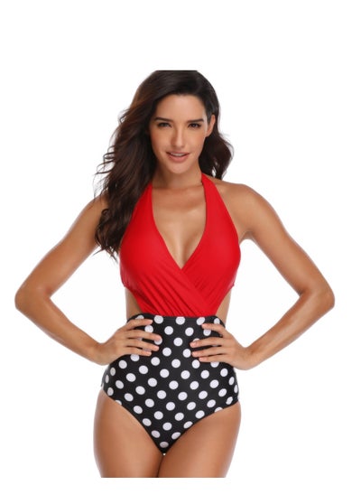 Buy One-piece Bikini For Women Red in UAE