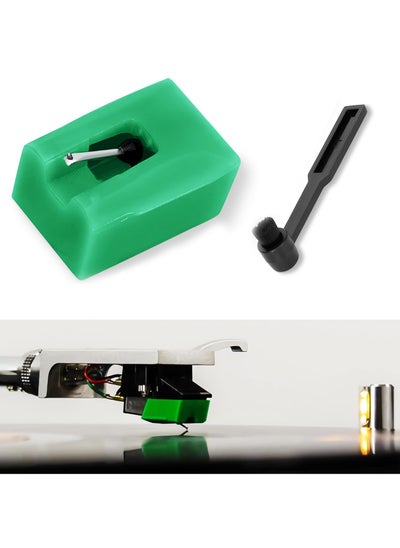 Buy ATN95E Replacement Stylus for AT95E Cartridge, Diamond Record Player Needles Compatible with Audio-Technica AT-LP120-USB Turntables Record Player, Fit AT93, AT3400, AT3450 Cartridge Green in UAE