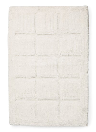 Buy Bath Mat - 60X90 Cm - 100% Polyester - Ivory Color - Bathroom Mat Economical in UAE