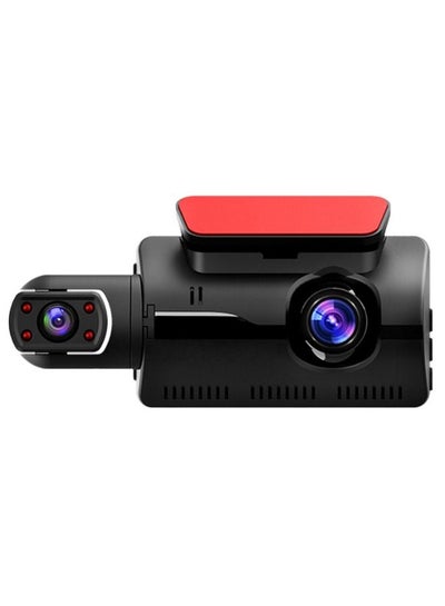 Buy Dual-Lens 1080P Dash Cam with 3-Inch Screen, Wi-Fi Connectivity and 170-Degree Recording for Front and Interior of the Vehicle in Saudi Arabia