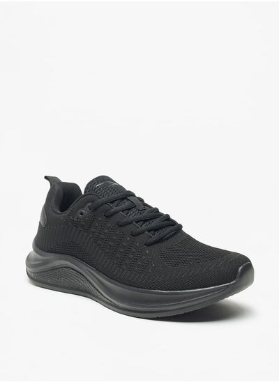 اشتري Textured Sports Shoes with Lace-Up Closure في السعودية