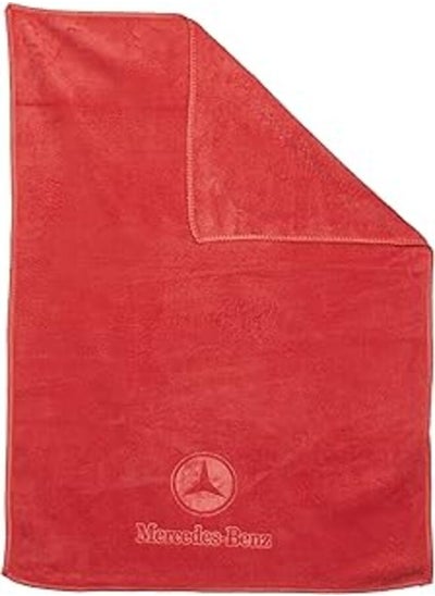 Buy Mercedes Car Drying Towel, Free Microfiber Cleaning Cloth, Premium Professional Soft Microfiber Towel, Super Absorbent Detailing Towel for Car/Windows/Screen/Kitchen - Red in Egypt