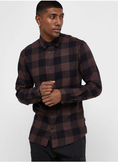 Buy Checked Slim Fit Shirt in UAE