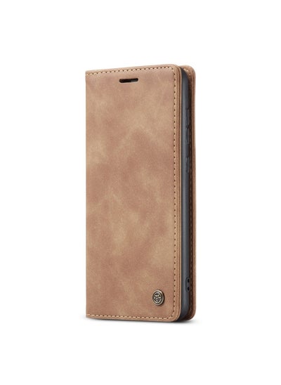 Buy CaseMe Samsung Galaxy A72Case Wallet, for Samsung Galaxy A72  Wallet Case Book Folding Flip Folio Case with Magnetic Kickstand Card Slots Protective Cover - Brown in Egypt