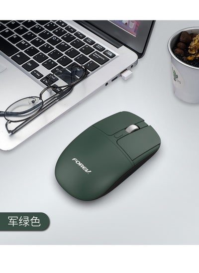 Buy FV-386 Bluetooth 5.0 / 2.4Ghz Wireless Silent Mouse – 10m Range – 1600DPI - 4 Buttons – Metal Scroll ( Battery ) in Egypt