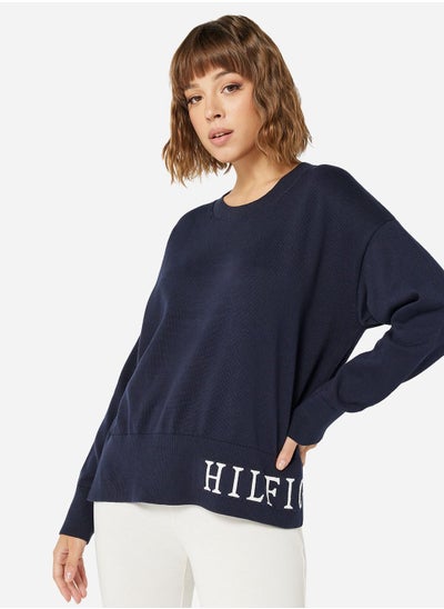 Buy COTTON GRAPHIC C-NK SWEATER in Saudi Arabia