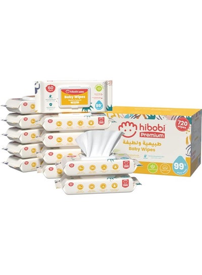 Buy Hibobi Water Ultra-Mild Cleansing Baby Refresh Wipes, 720 Count(12 Pack) in Saudi Arabia