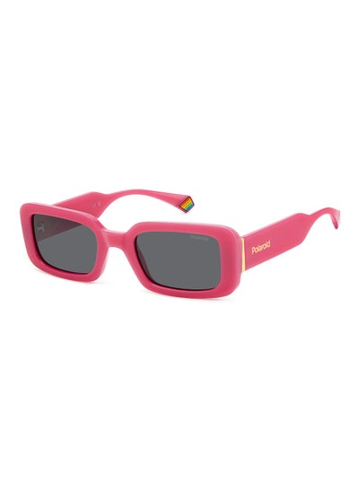 اشتري Women's Polarized Rectangular Sunglasses - Pld 6208/S/X Pink Millimeter - Lens Size: 52 Mm في السعودية