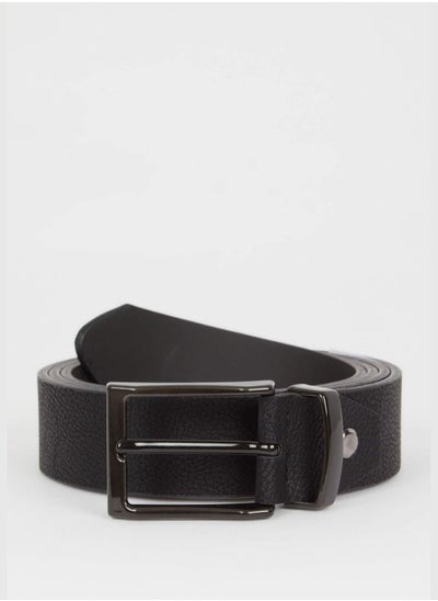 اشتري Faux Leather Square Print Jean Belt في الامارات