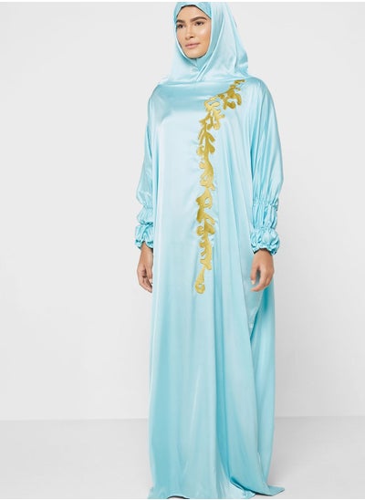 Buy Embroidered Detail Cuff Prayer Dress in UAE