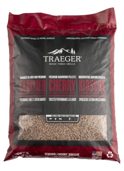 Buy Cherry Wood Fired Flavor 100% All-Natural Wood Pellets For Pellet Grills, Bbq, Bake, Roast, And Grill, 20Lb Bag in UAE