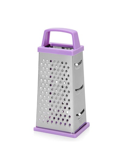 Buy 8'' 4-Sided Grater Stainless Steel + Plastic in UAE